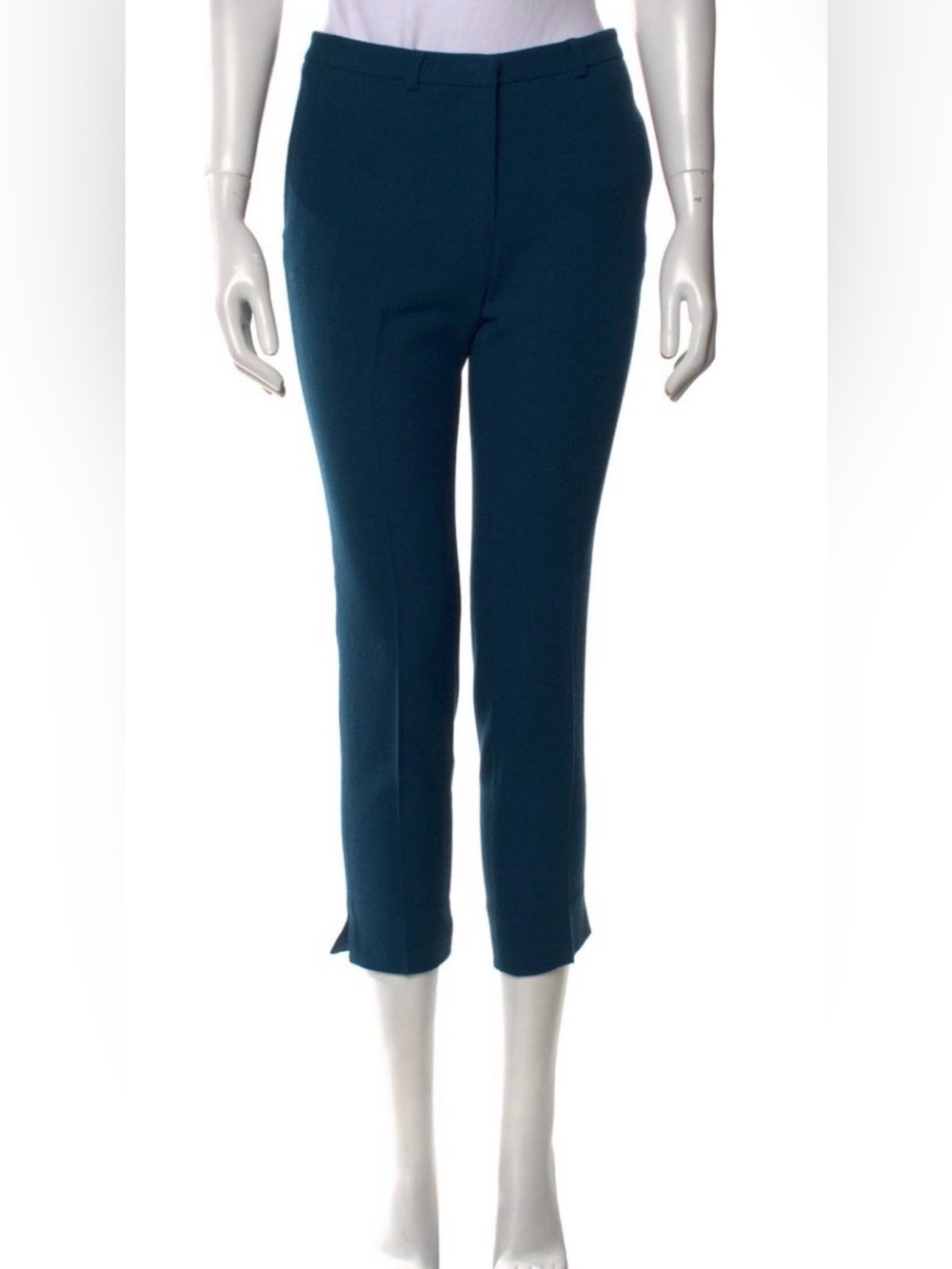 GOAT Wool Cropped Pants in Teal Blue Sz 4
